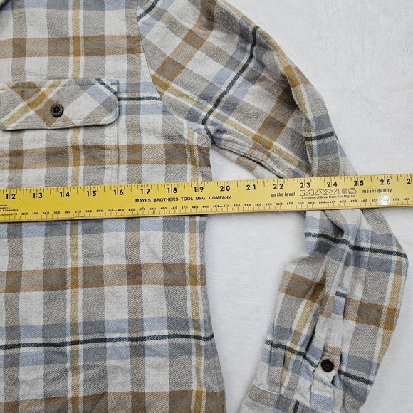 Patagonia Womens Medium Cotton Midweight Fjord Flannel Shirt Plaid Button Up - Picture 7 of 8